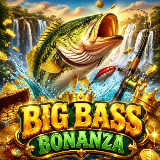 Slot Big Bass Bonanza com pescador e símbolos de peixes