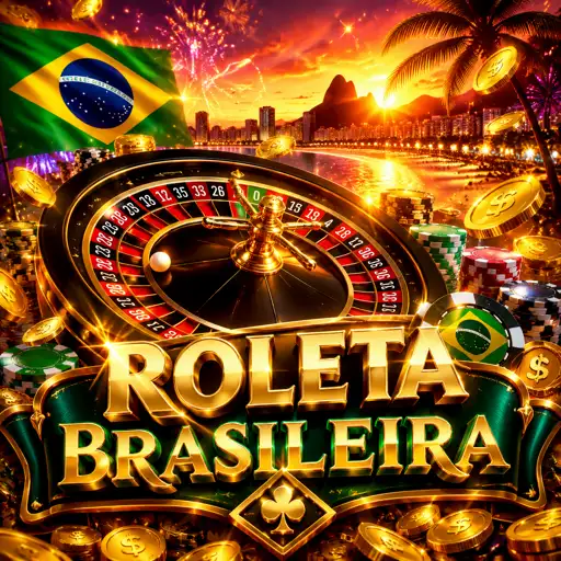 Cartão da Roleta Brasileira com dealer falando português